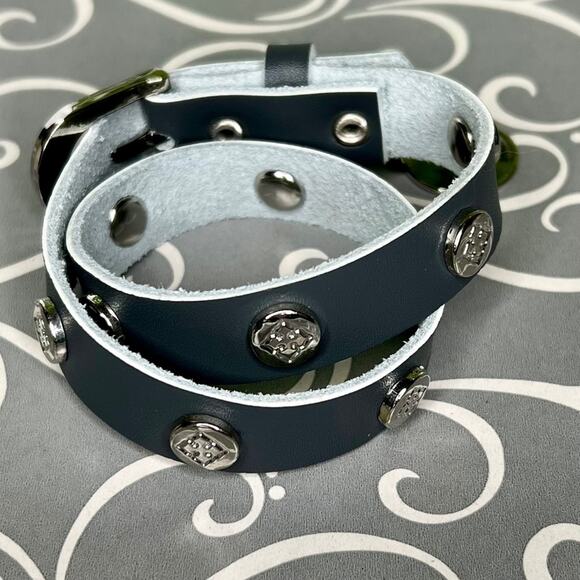 PopCharm Leather Bracelet - Gray - Picture 3 of 7